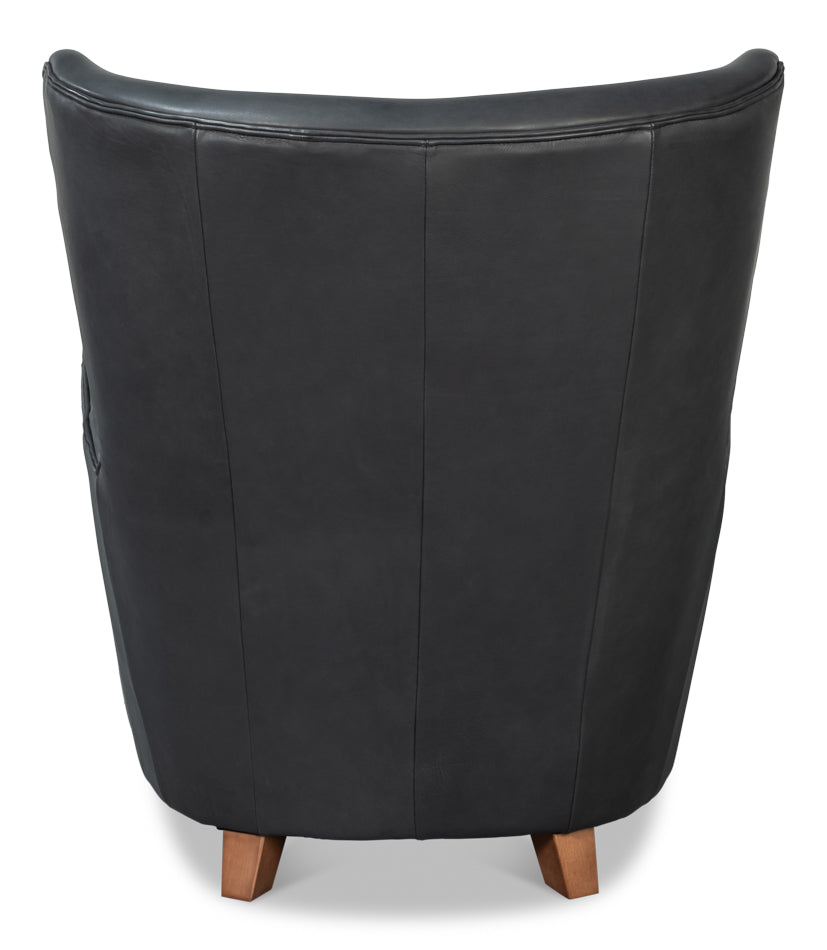 Lombard Leather Wing Chair