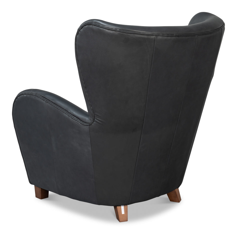 Lombard Leather Wing Chair