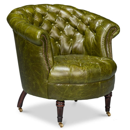 Bastian Top Grainc Leather Armchair