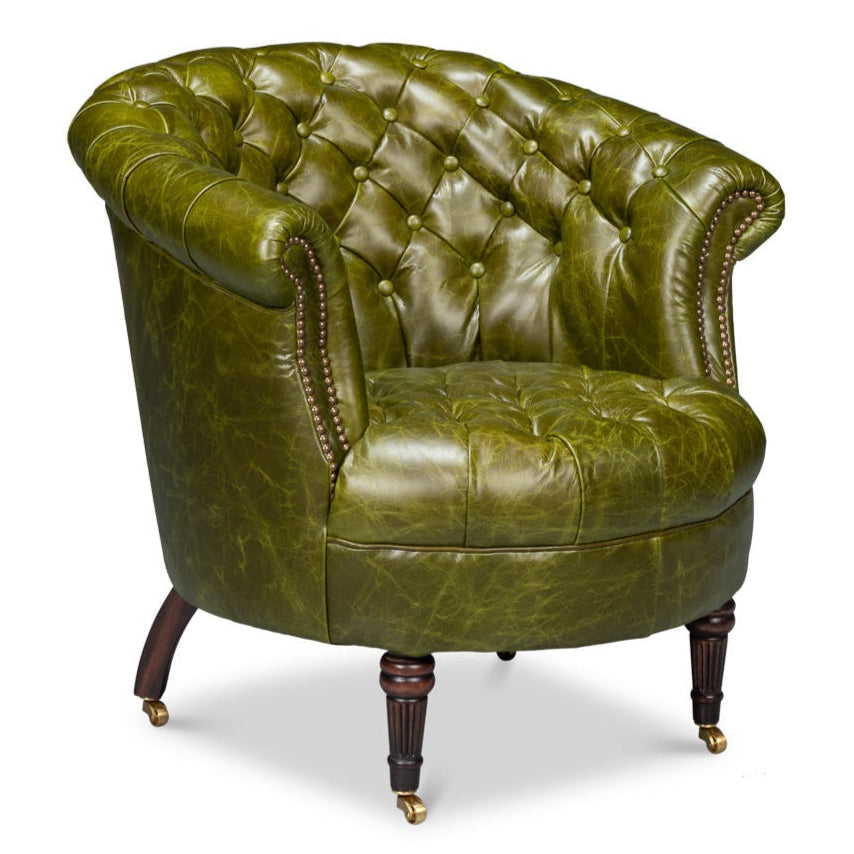 Bastian Top Grainc Leather Armchair