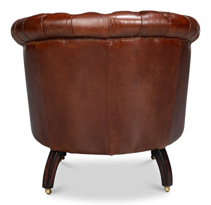 Bastian Top Grainc Leather Armchair