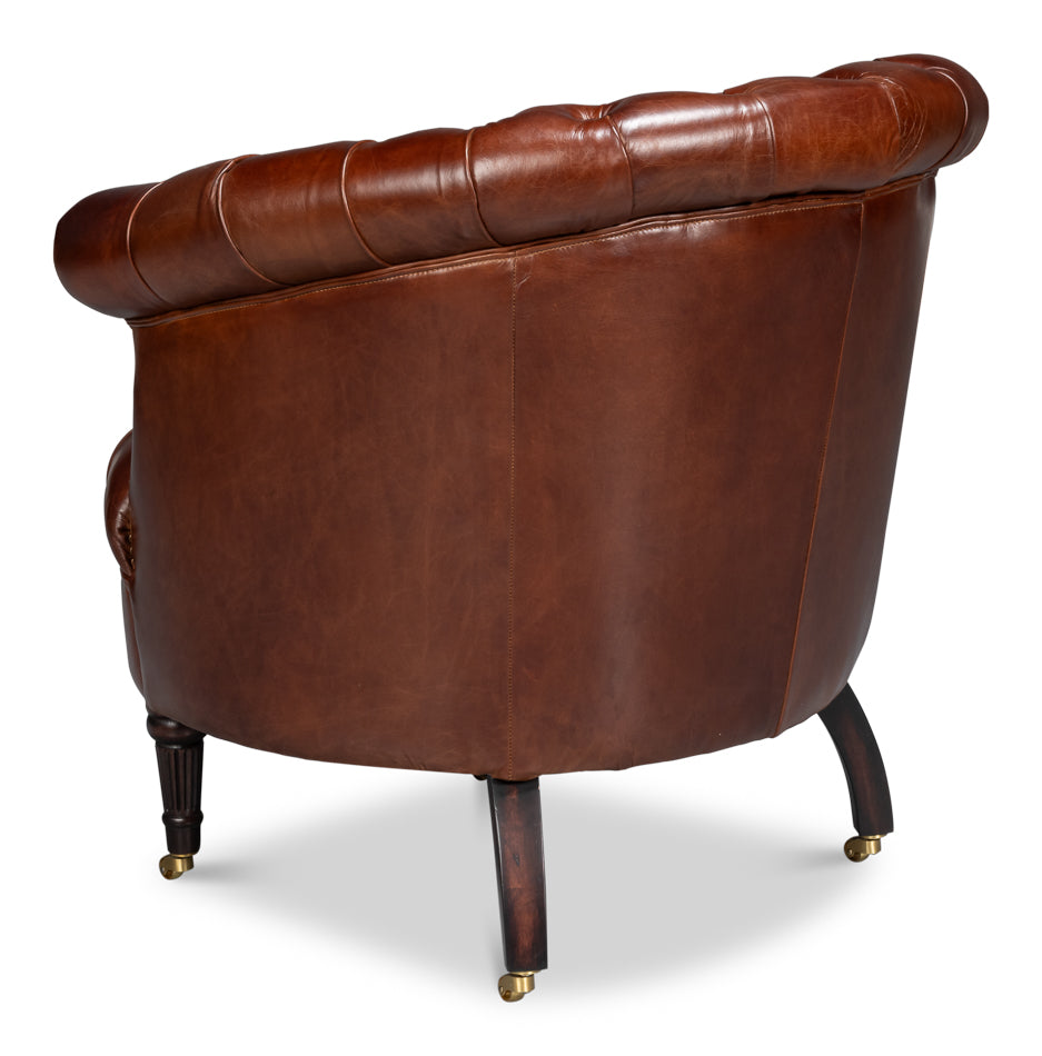 Bastian Top Grainc Leather Armchair