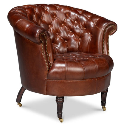 Bastian Top Grainc Leather Armchair