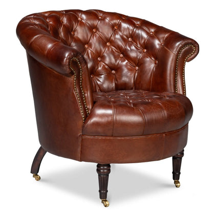 Bastian Top Grainc Leather Armchair