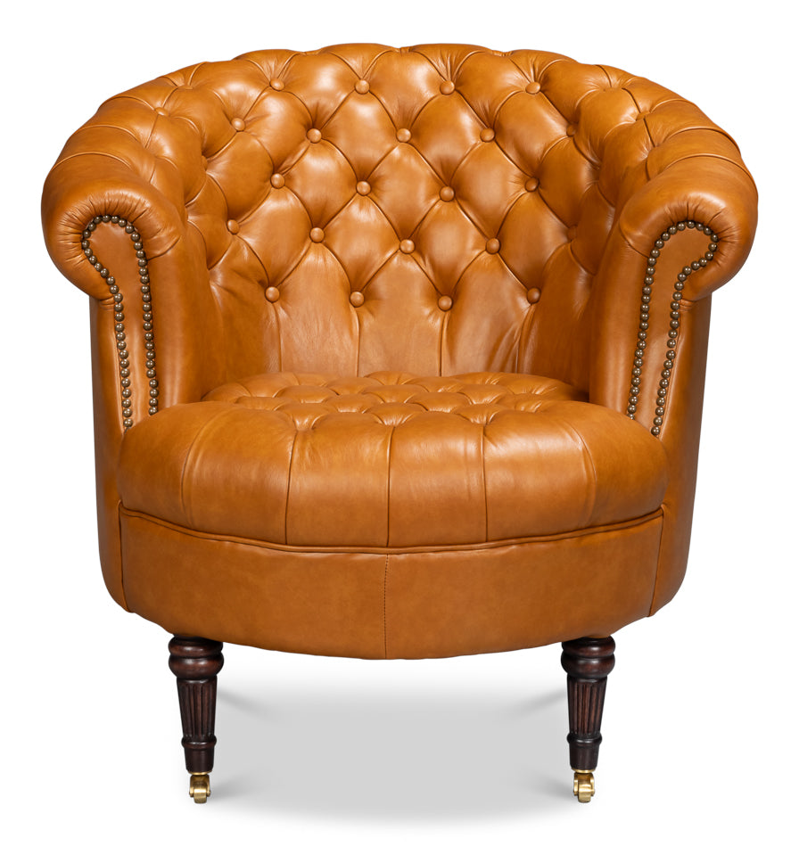 Bastian Top Grainc Leather Armchair