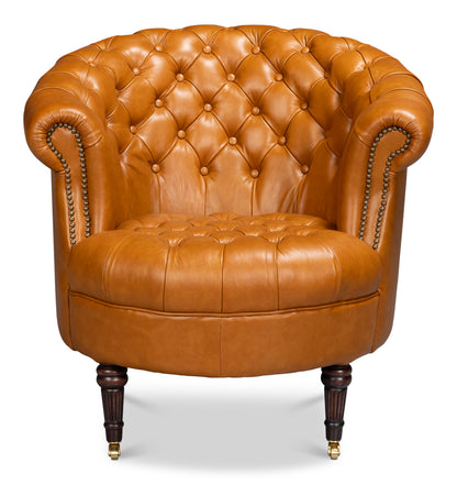 Bastian Top Grainc Leather Armchair