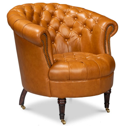 Bastian Top Grainc Leather Armchair