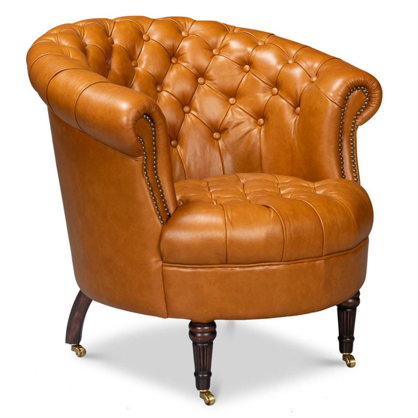 Bastian Top Grainc Leather Armchair
