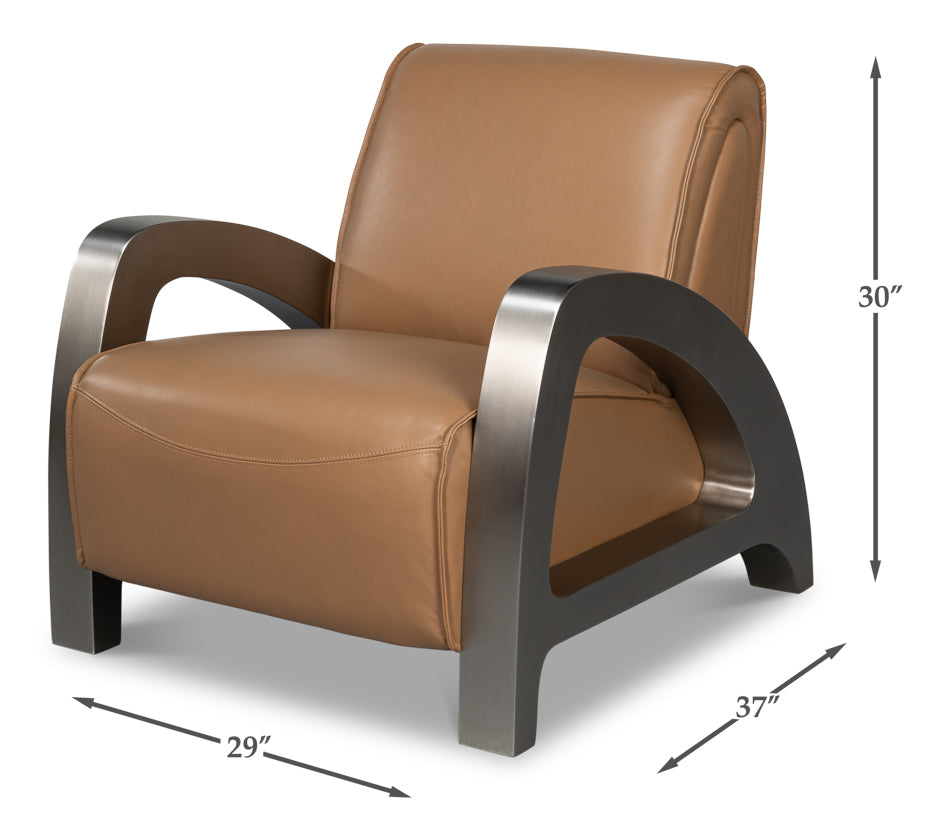 Carlisle Top Grain Leather Armchair
