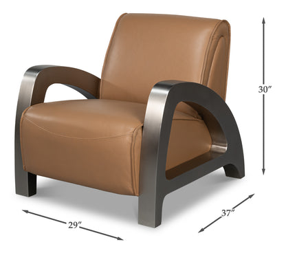 Carlisle Top Grain Leather Armchair