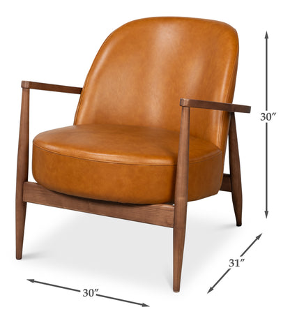 Pindar Traditional Leather Armchair