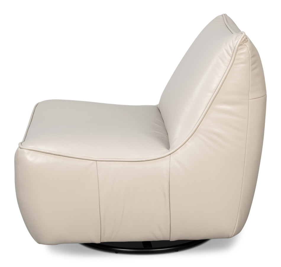 Kennett Leather Swivel Chair
