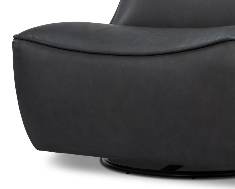 Kennett Leather Swivel Chair