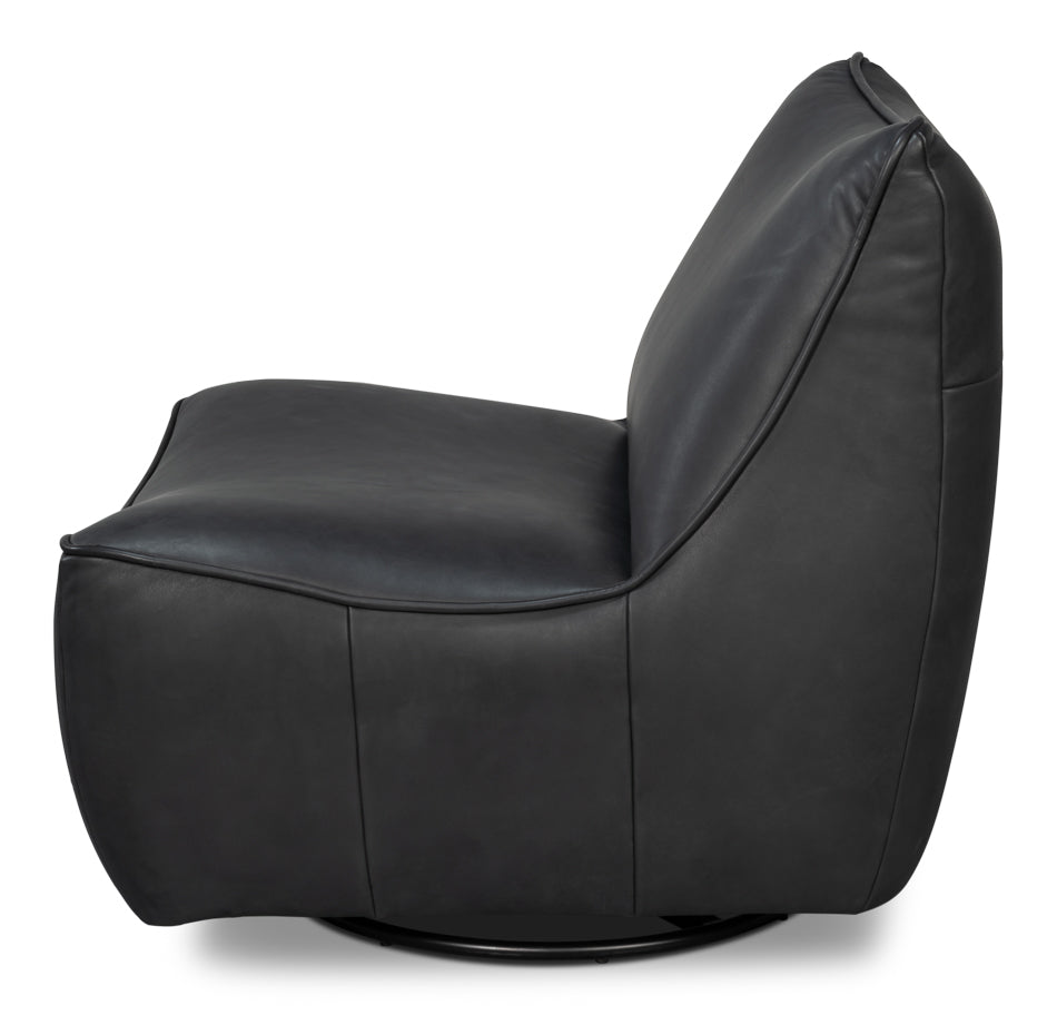 Kennett Leather Swivel Chair