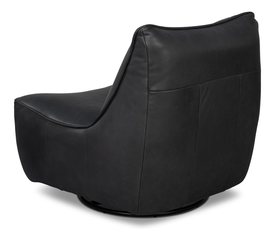 Kennett Leather Swivel Chair