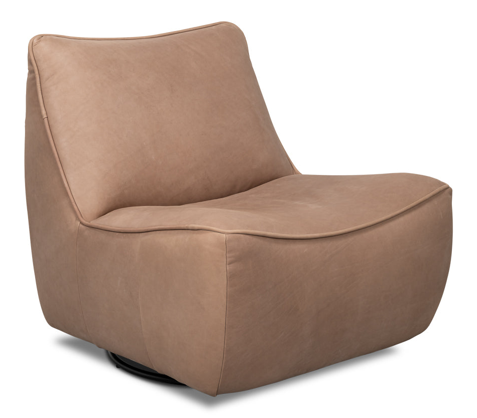 Kennett Leather Swivel Chair