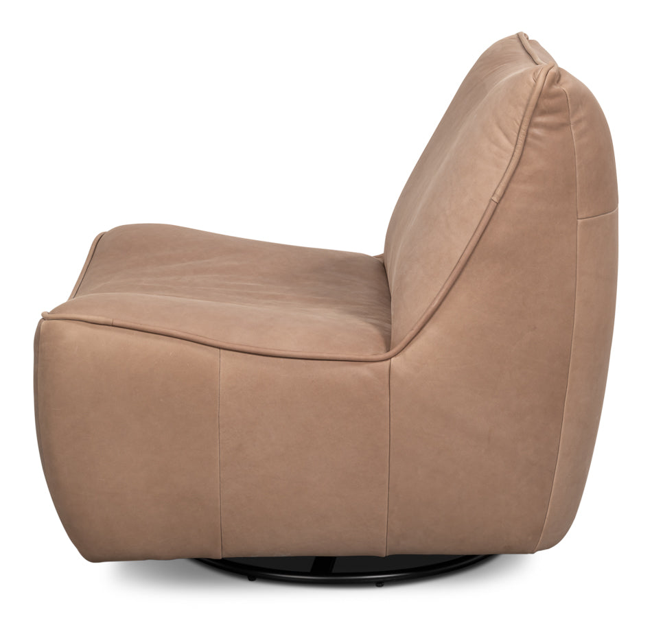Kennett Leather Swivel Chair