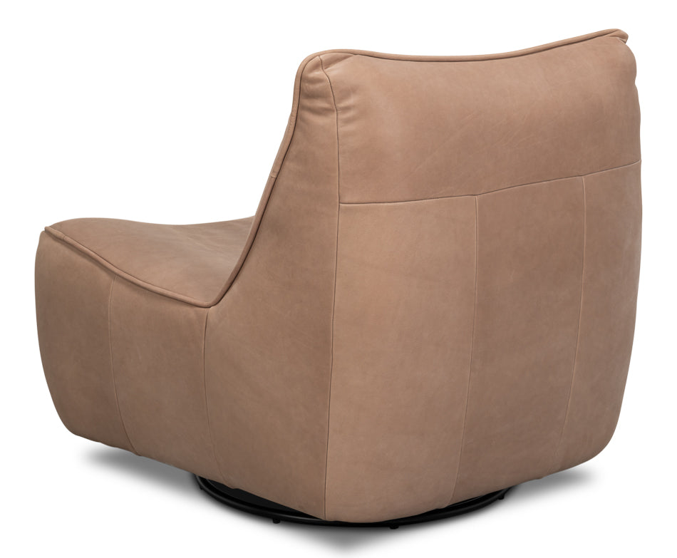 Kennett Leather Swivel Chair