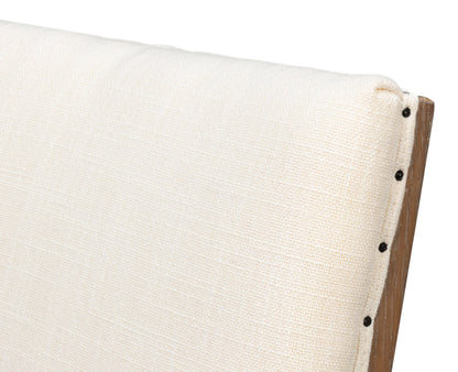 Sarreid Bauhaus Ivory Linen Armless Dining Chair (Set Of 2)