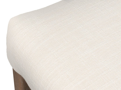 Sarreid Bauhaus Ivory Linen Armless Dining Chair (Set Of 2)