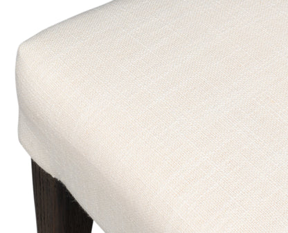 Sarreid Bauhaus Ivory Linen Armless Dining Chair (Set Of 2)