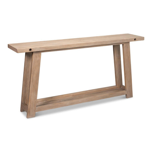 Farmhouse Wooden Rectangular Console Table - Heirloom Quality Wood