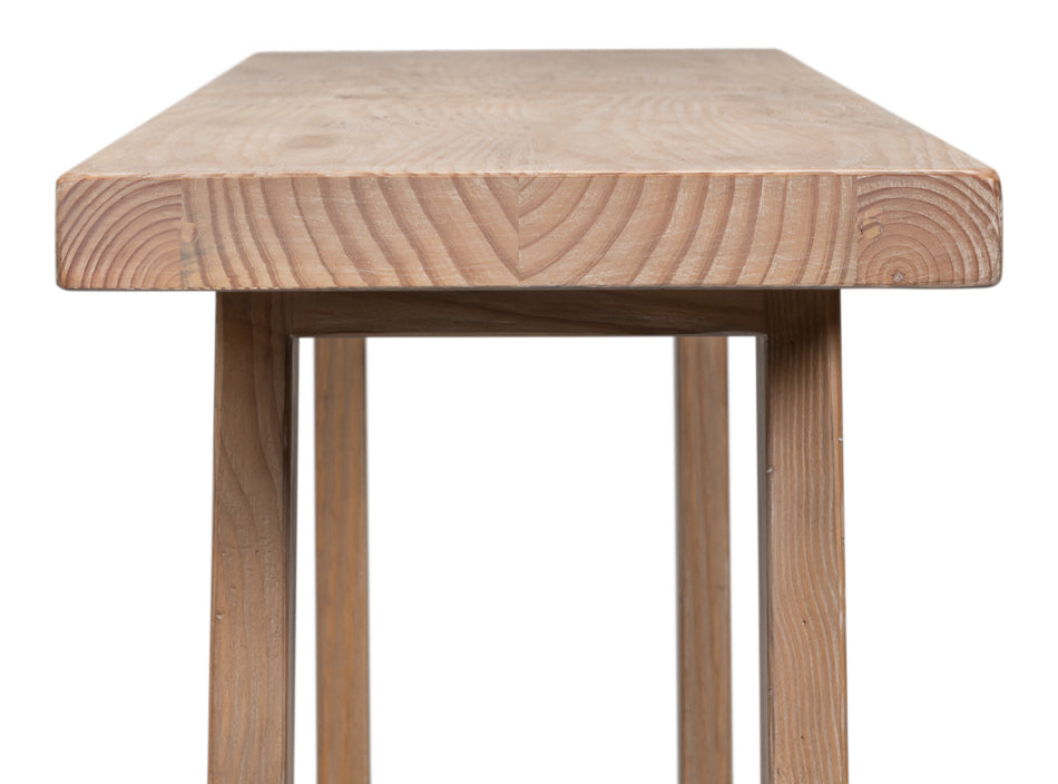 Sarreid Farmhouse Wooden Rectangular Console Table