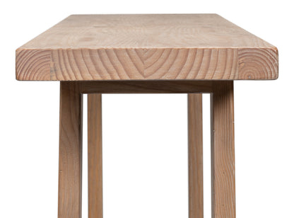 Sarreid Farmhouse Wooden Rectangular Console Table