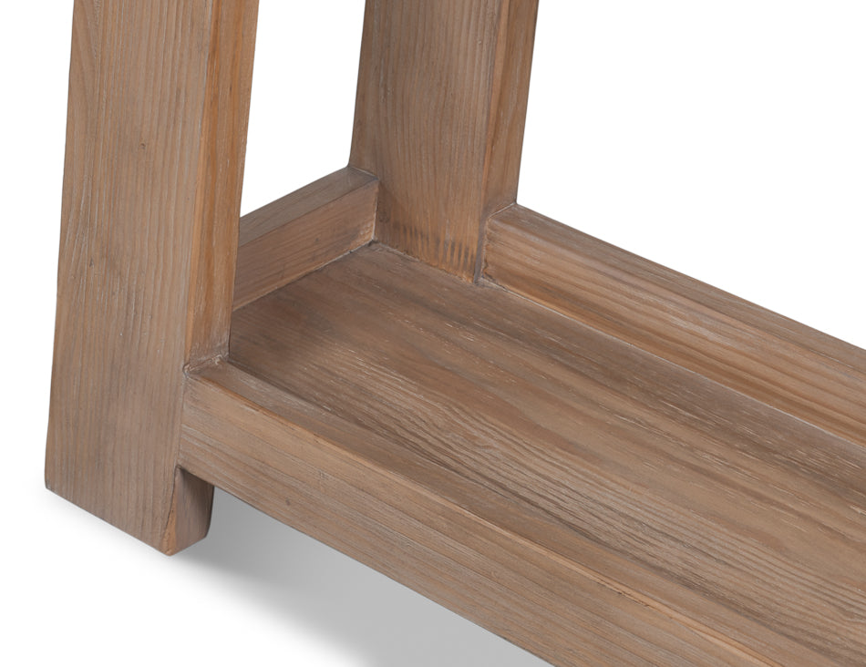 Sarreid Farmhouse Wooden Rectangular Console Table