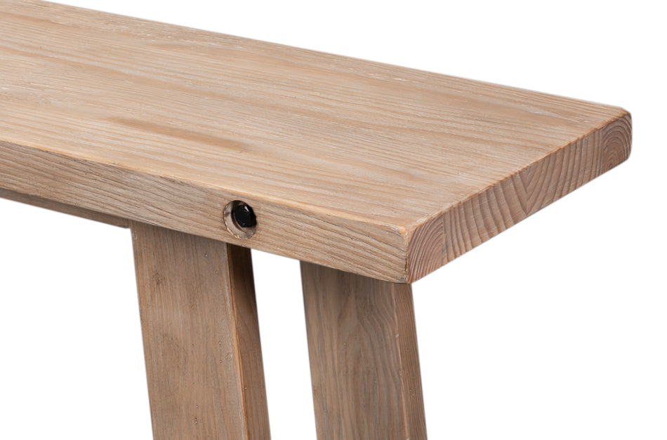 Sarreid Farmhouse Wooden Rectangular Console Table