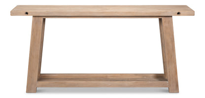 Sarreid Farmhouse Wooden Rectangular Console Table