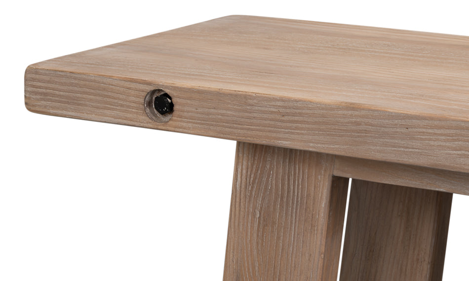 Sarreid Farmhouse Wooden Rectangular Console Table