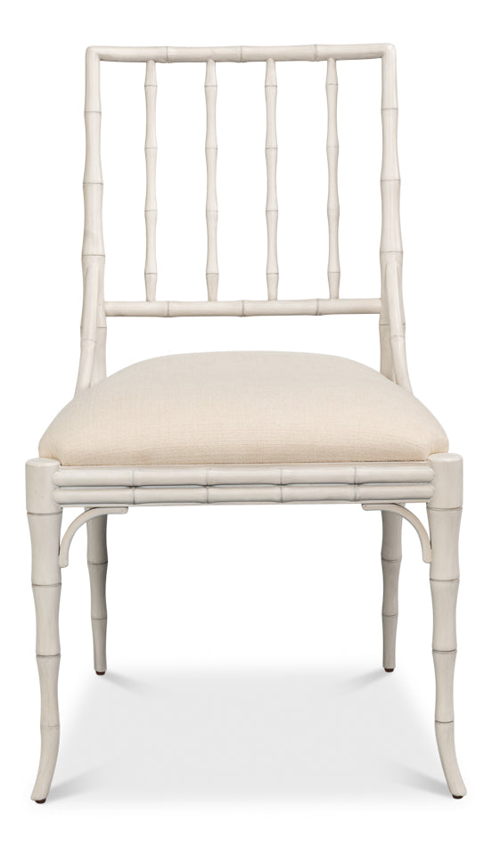 Elora White Performance Fabric Armless Dining Chair 2PC - view 13