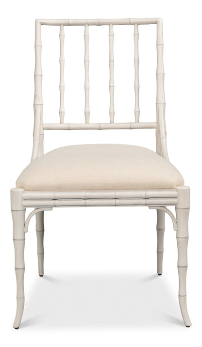 Elora White Performance Fabric Armless Dining Chair 2PC - view 13