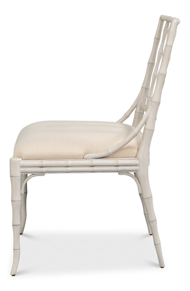 Elora White Performance Fabric Armless Dining Chair 2PC - view 18