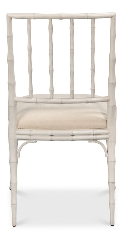 Elora White Performance Fabric Armless Dining Chair 2PC - view 19