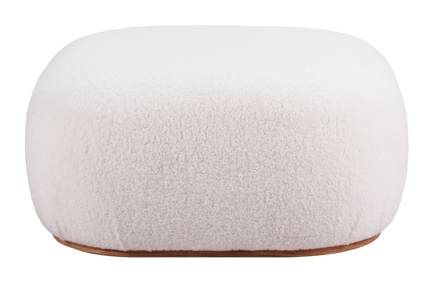 Azua Wood Cream Ottoman