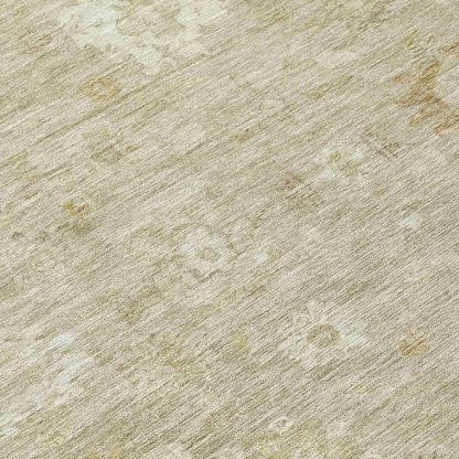Laeara Brown Washable Indoor-Outdoor Rug