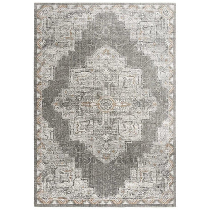 Alon Medallion Light Gray Large Area Rugs