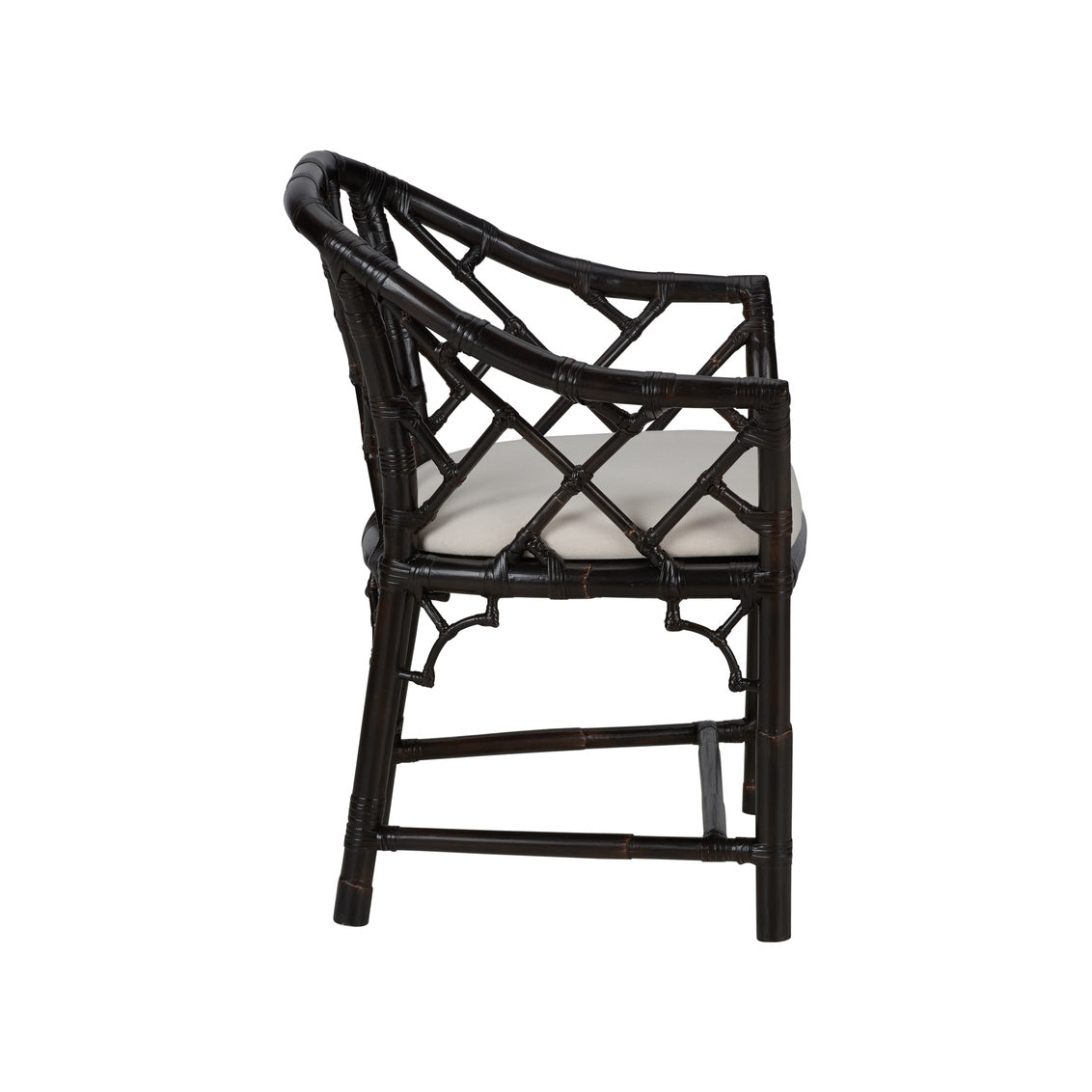 Chippendale Bamboo Rattan Arm Chair