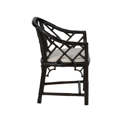 Chippendale Bamboo Rattan Arm Chair
