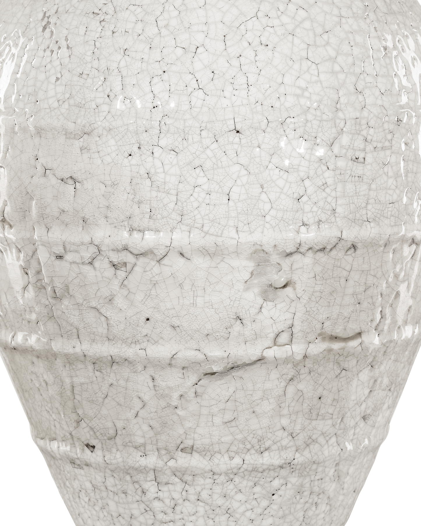 28.75 in. Virginal Terracotta White Jar