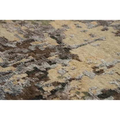 Ausa Abstract Brown Large Area Rugs For Living Room -- brown