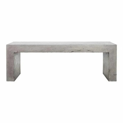Moe's Home 55.25 Inch Outdoor Bench Grey Contemporary