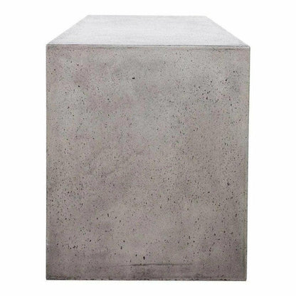 Moe's Home 55.25 Inch Outdoor Bench Grey Contemporary