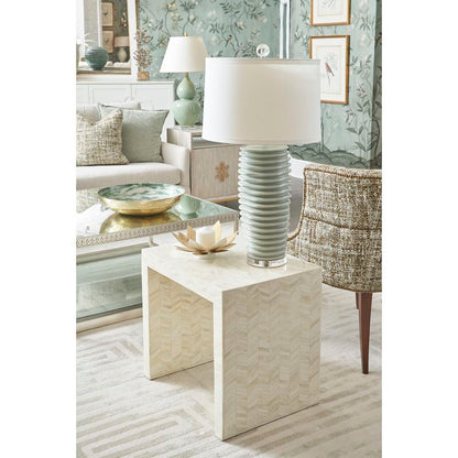 Chelsea House Fulton Green Double Gourd Design Vase Table Lamp