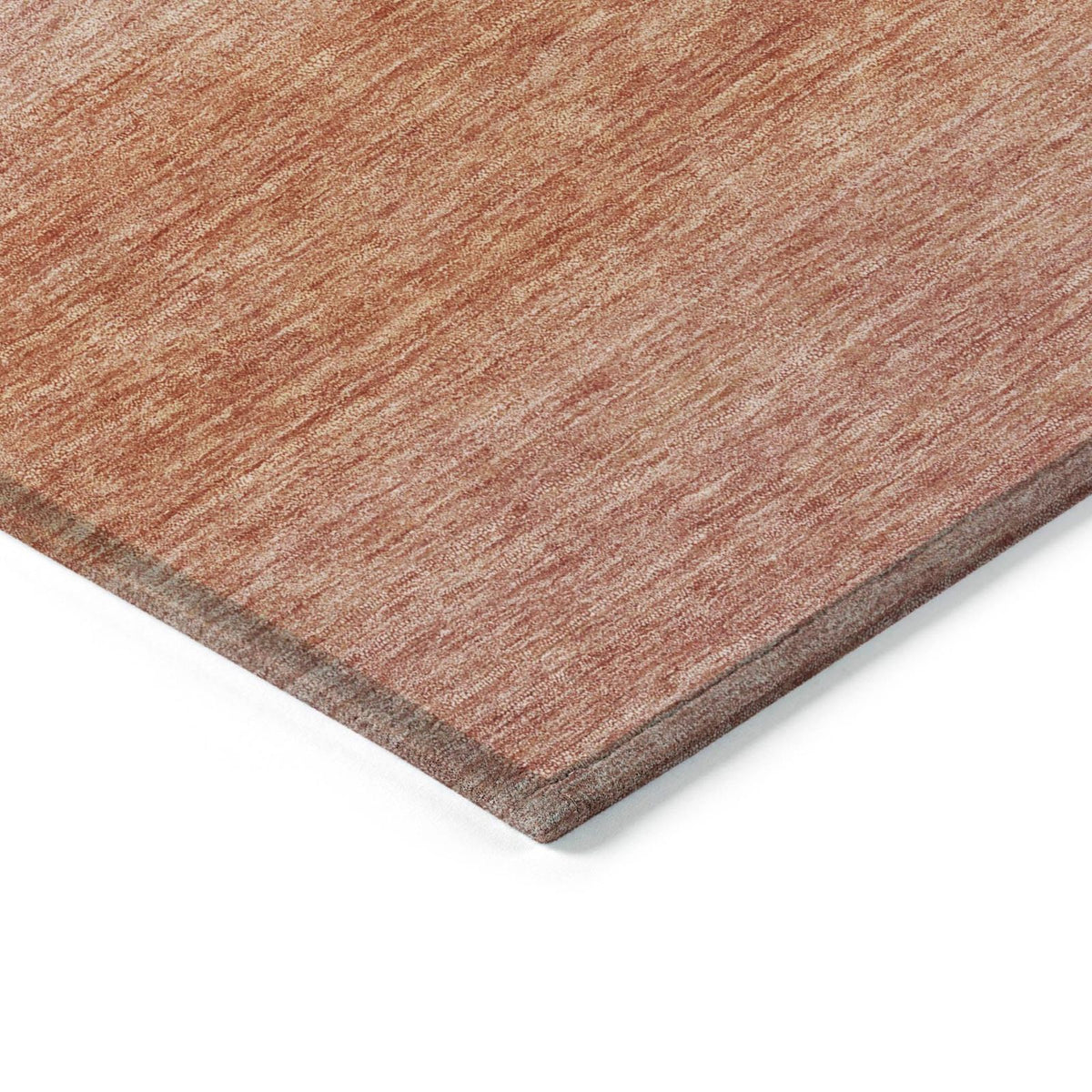 Haelius Orange Washable Indoor-Outdoor Rug
