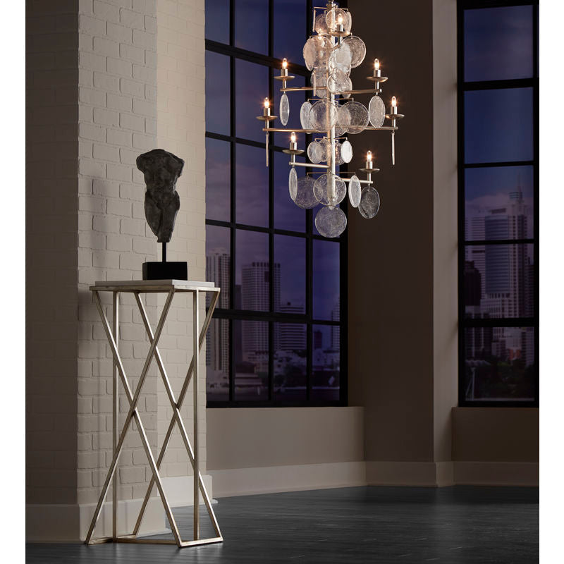 Wildwood Liza Silver Leaf Vintage Inspired Chandelier