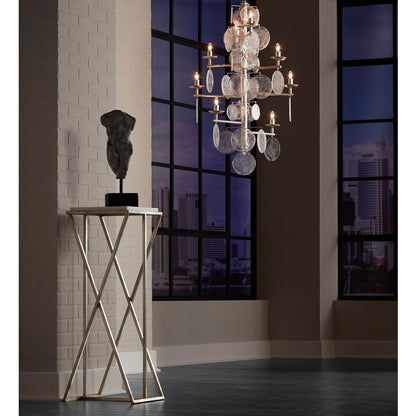 Wildwood Liza Silver Leaf Vintage Inspired Chandelier