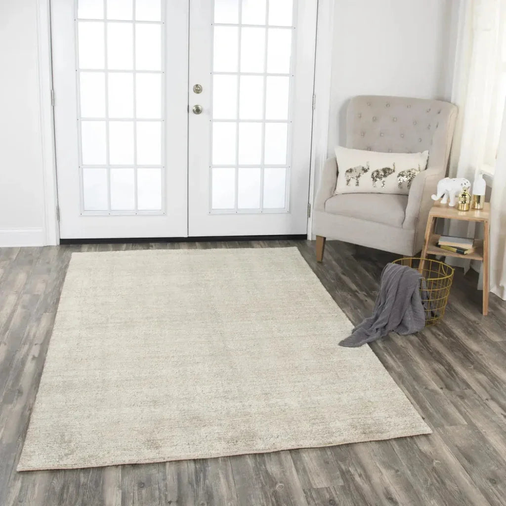 Baku Solid Beige Area Rugs For Living Room -- beige